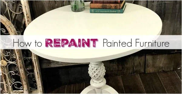 Repainting painted furniture.