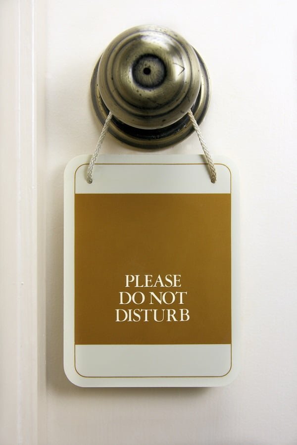 quiet door knob