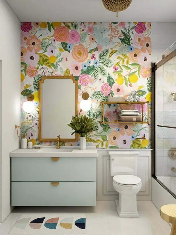 bathroom wallpaper