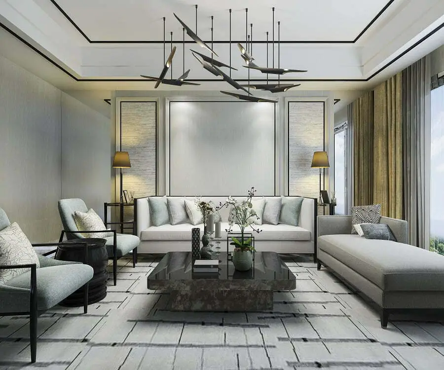 living room statement lighting