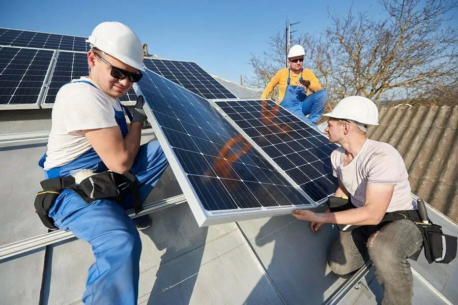 solar panel installation