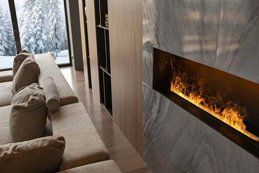 marble fireplace