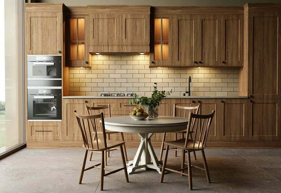 wooden kitchen cabinets