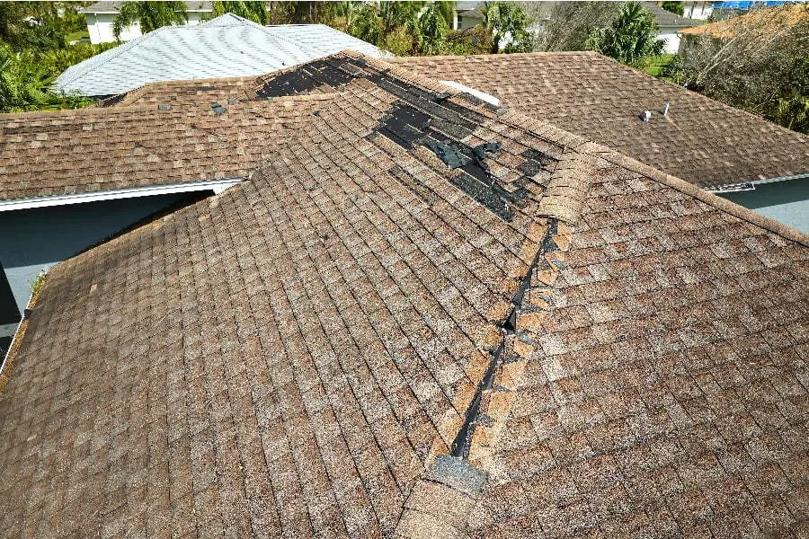 damaged roof