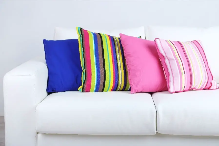 colorful accent pillows