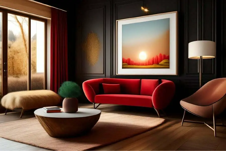 red couch