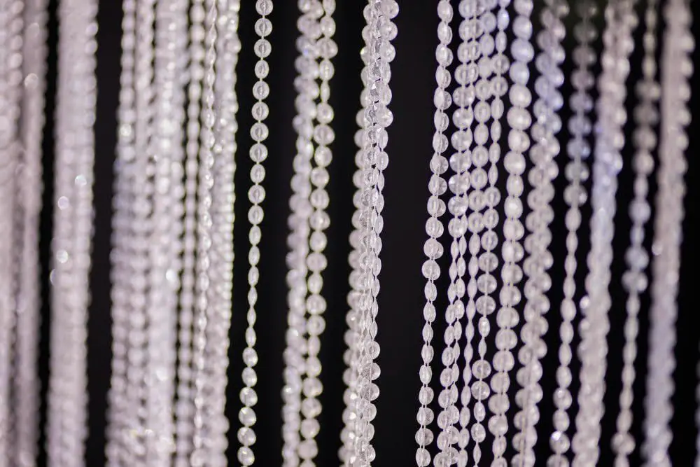 Hanging beads curtain