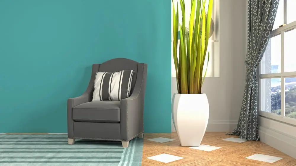 Turquoise recliner