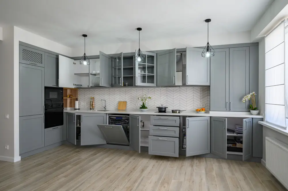 Grey kitchen Cabinets