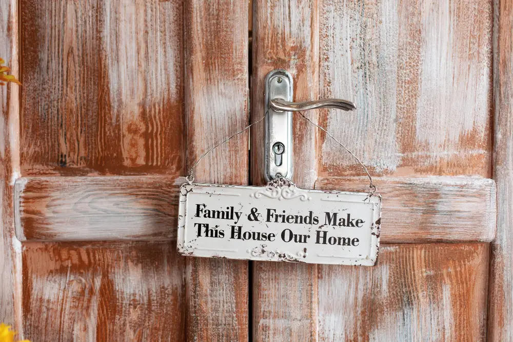 door family sign