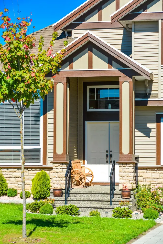 front door Portico Roof