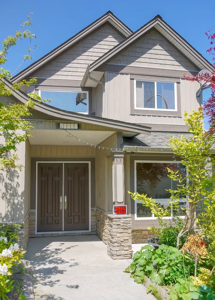 front door roof style