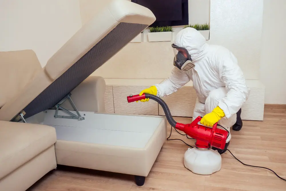 Flea Spraying couch