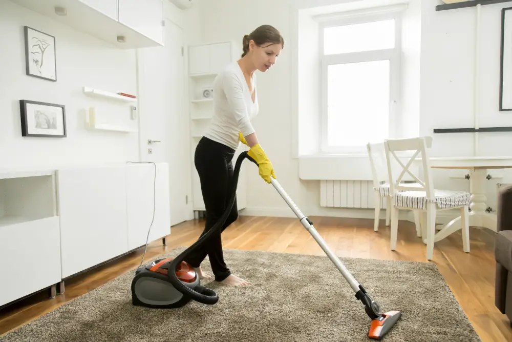 Vacuuming your carpets 