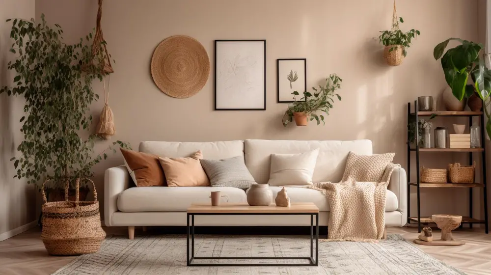 beige couch