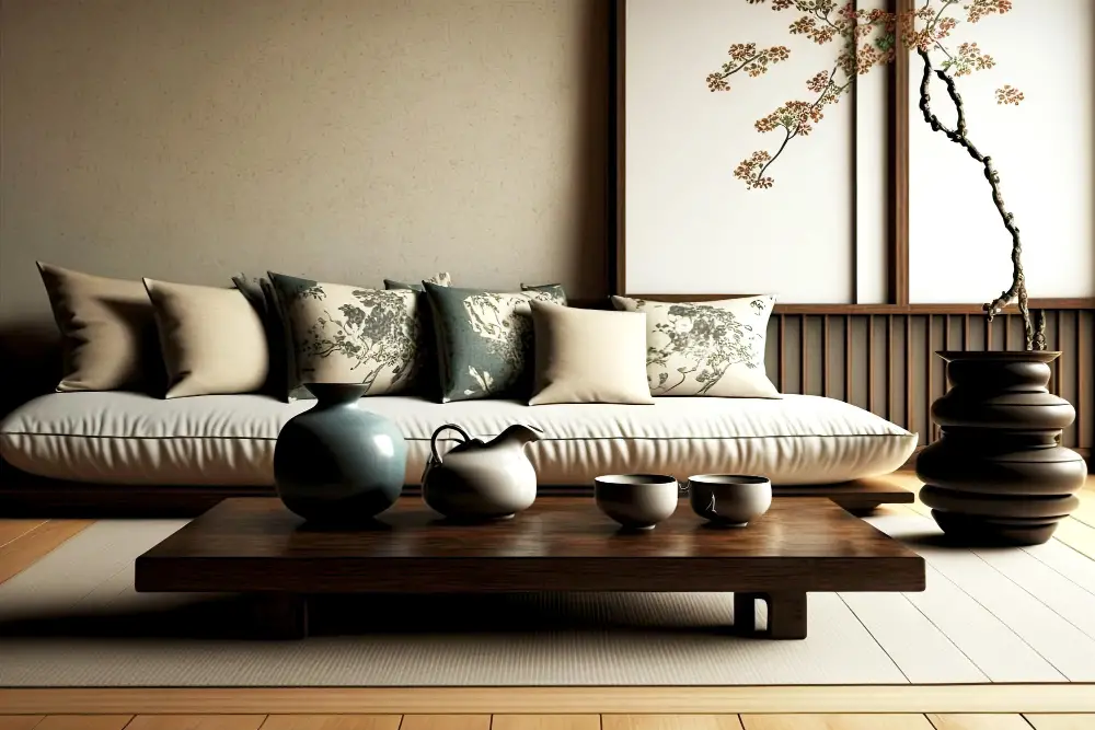 japan low seating couch