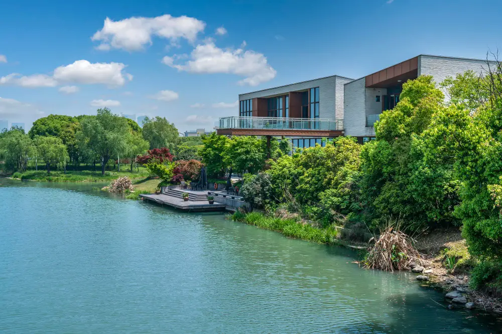 lakefront house