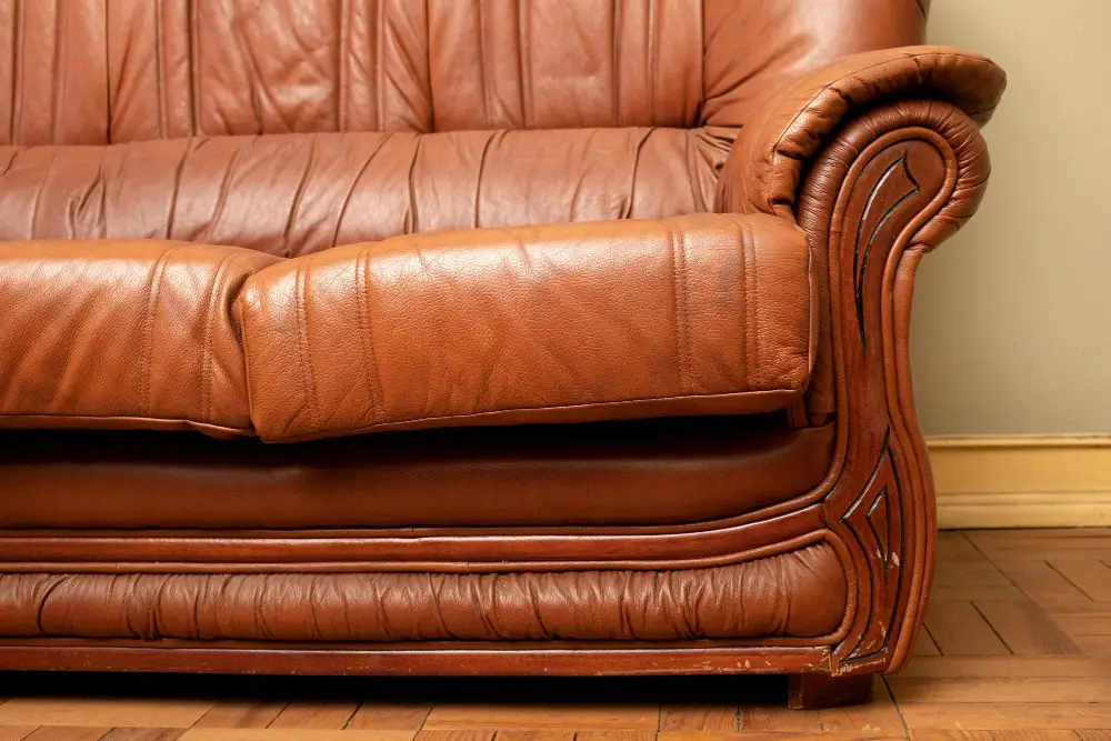old sofa leather