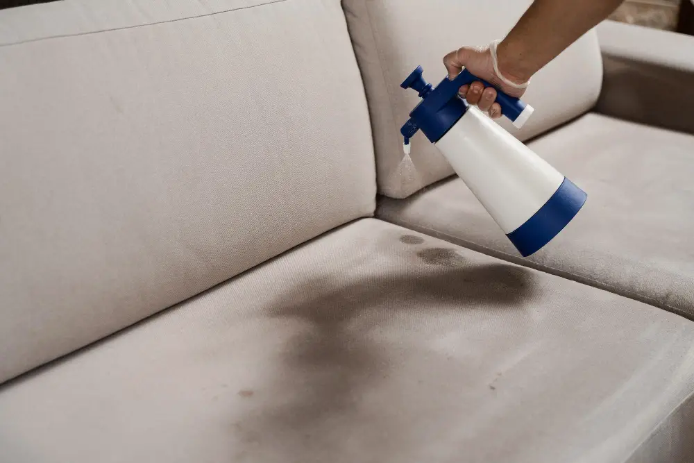 spraying couch spot test