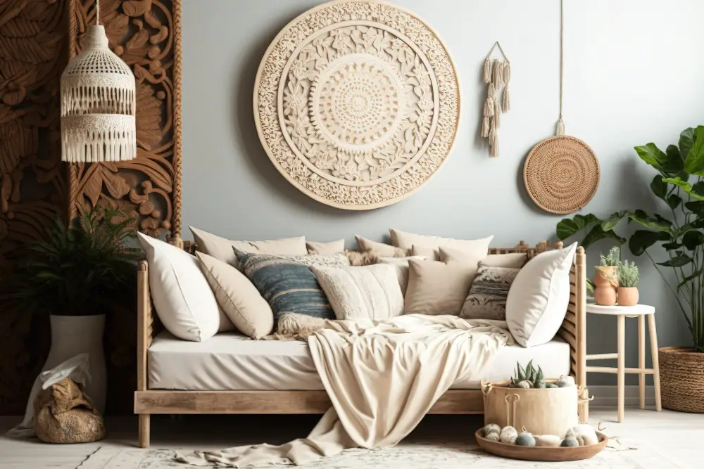 Cream Couch Bohemian 