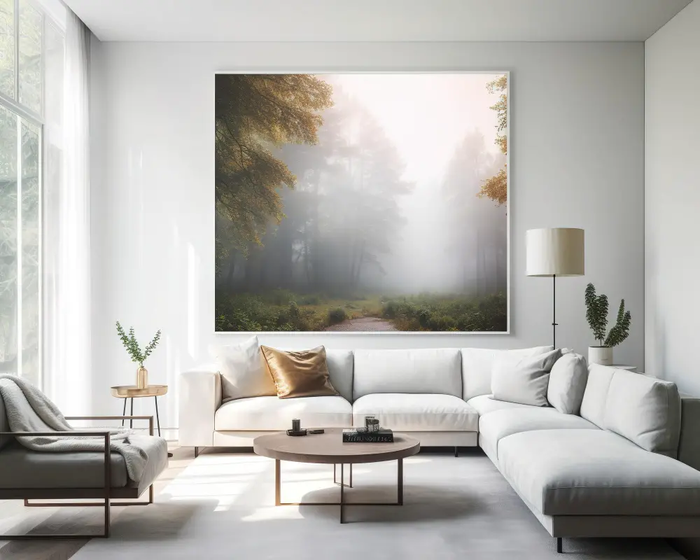 Ideal Height of Hanging Picture Over Couch