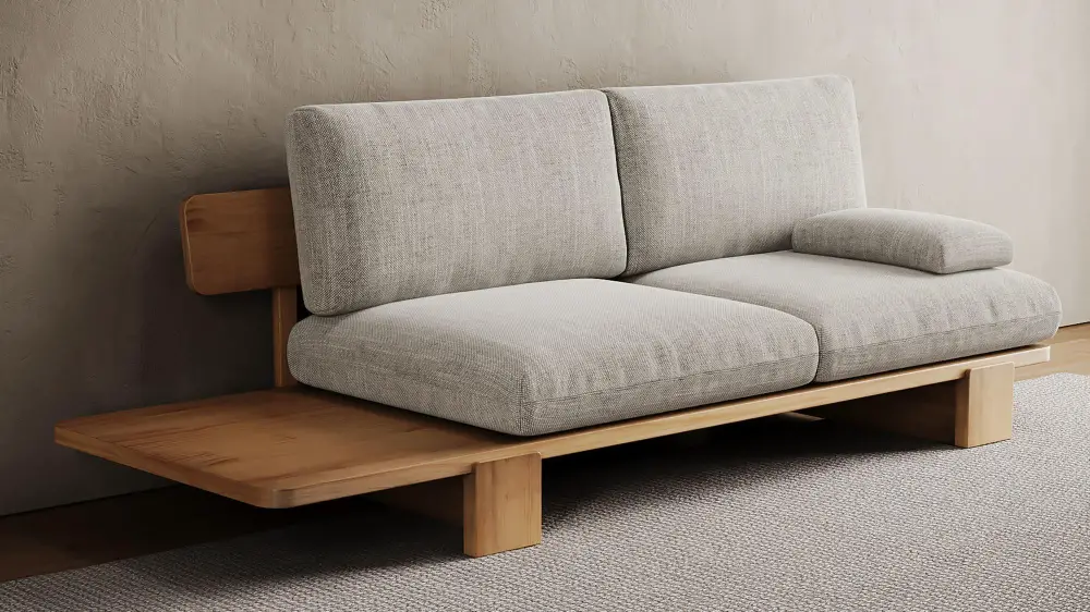Customizable Couches Wooden Sofa