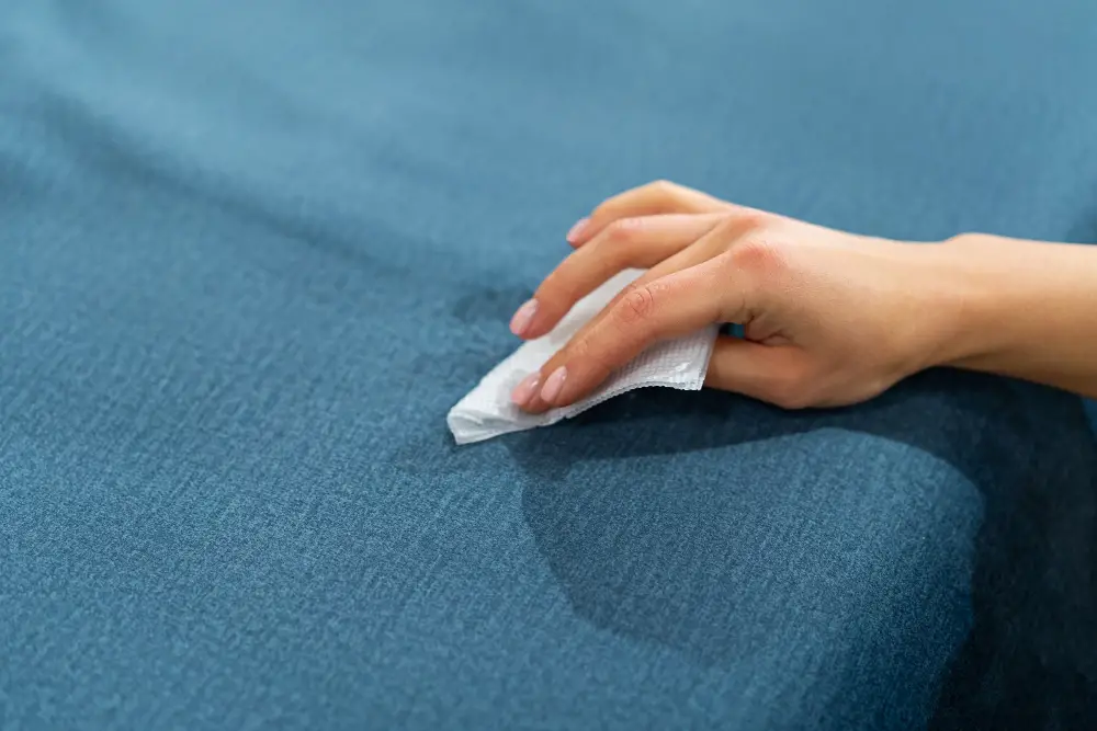 Drying Couch Water With Cloth