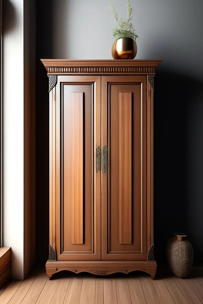decorative trim wood cabinet