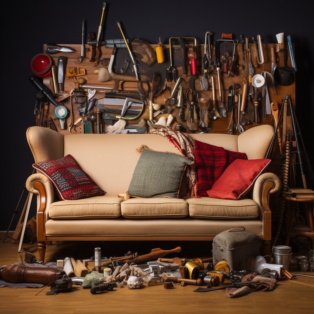 gathering upholstery tools