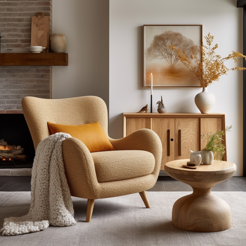 retro boucle armchair