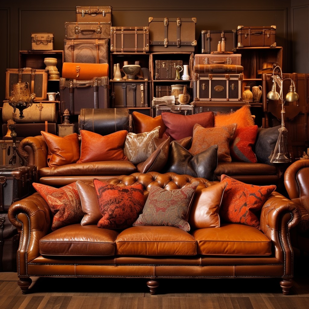 types of leather couches