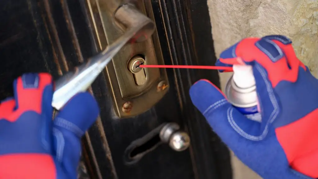 Apply Lubricant to the Door Knob - Key Hole