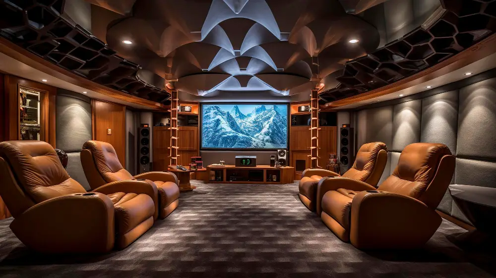Home Theater with Recliners