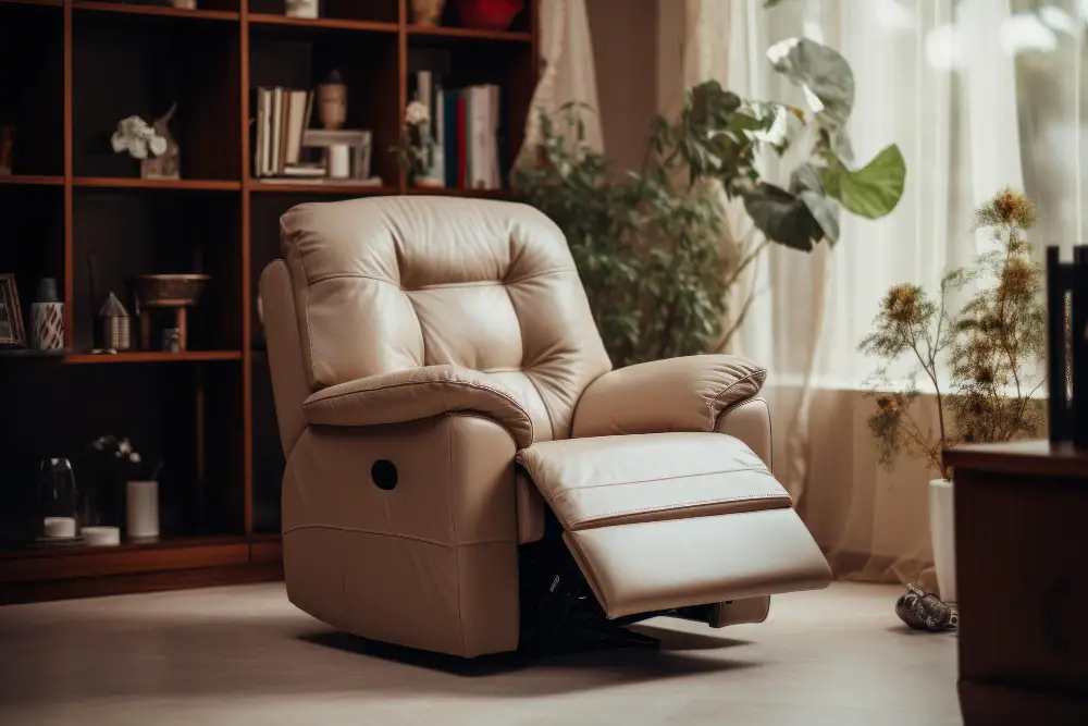 Recliner Sofa with Bookshelves