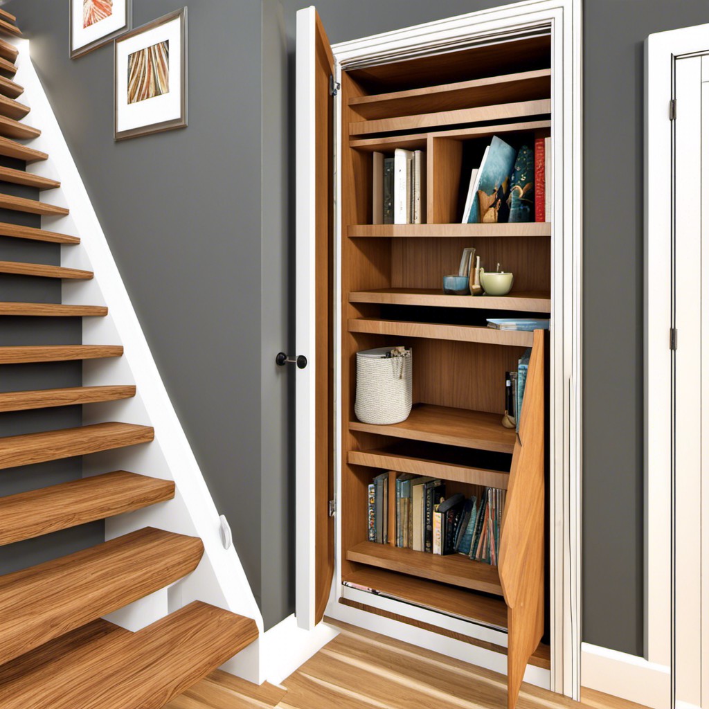 bookcase door for hidden storage