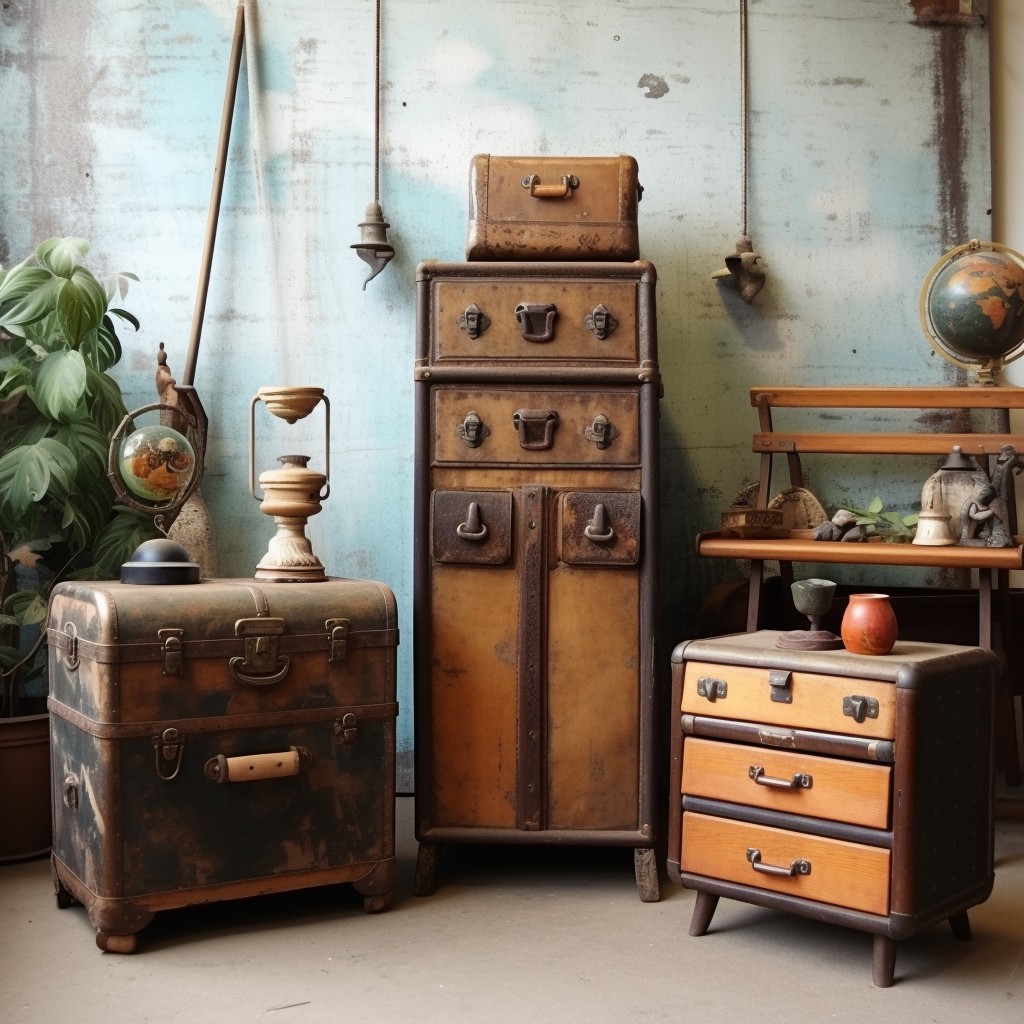 buying old wooden furniture from etsy
