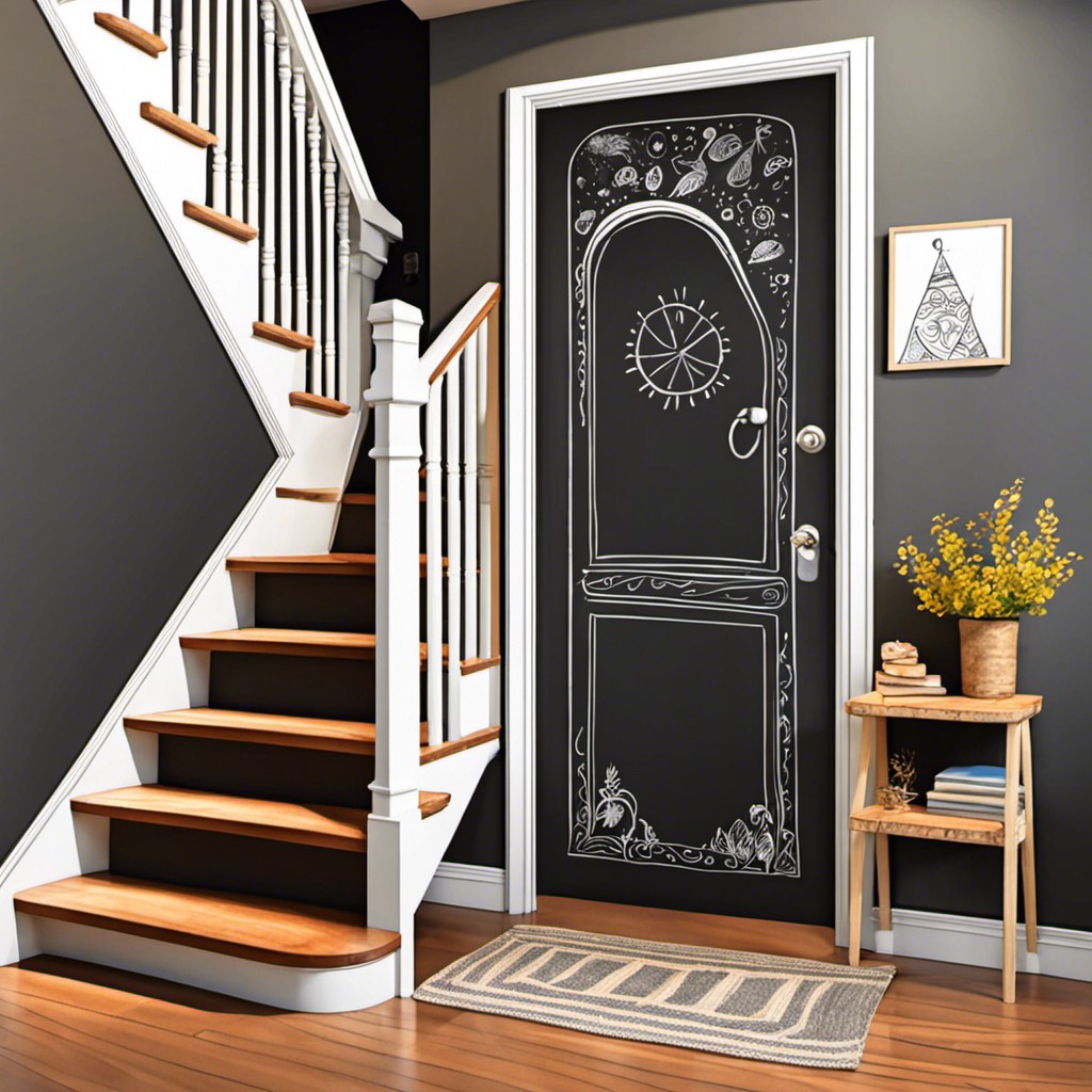 chalkboard door for creativity