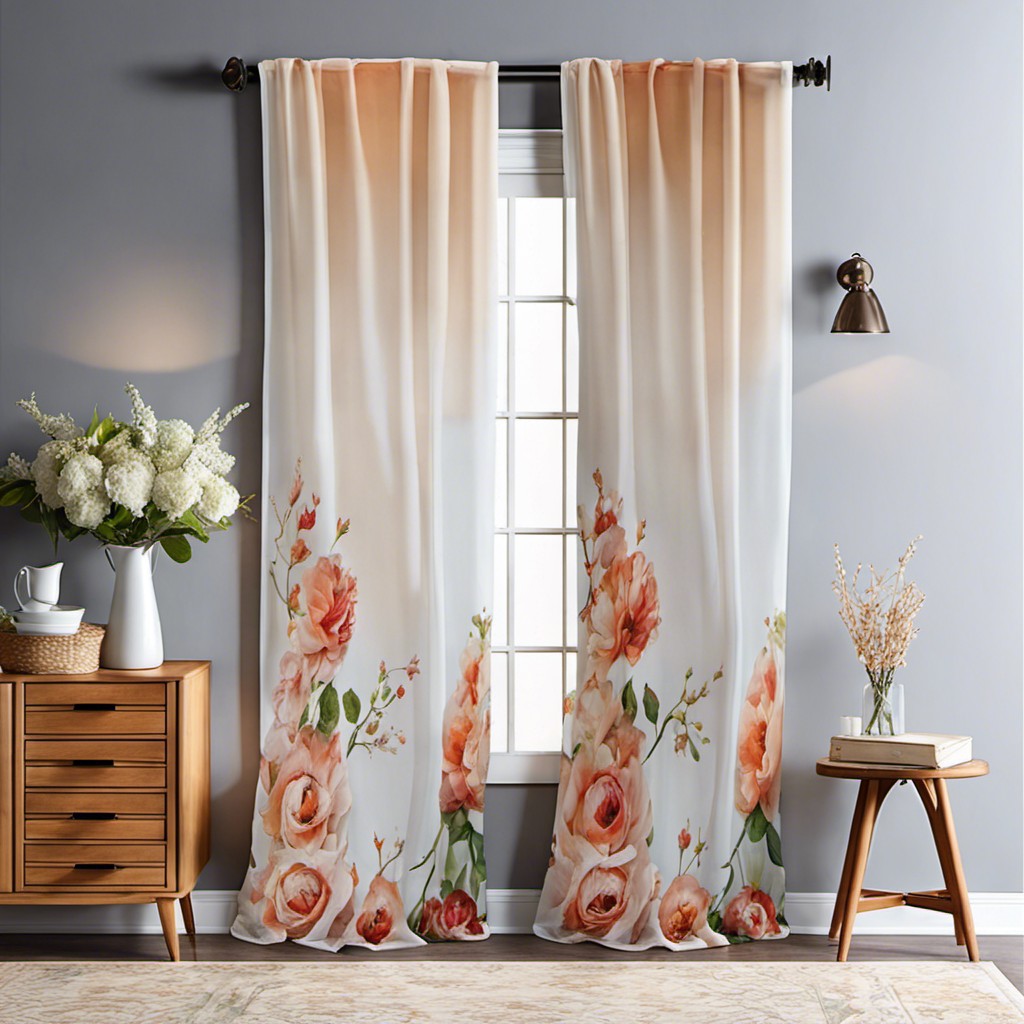 chiffon fabric door cover for light and airy feel