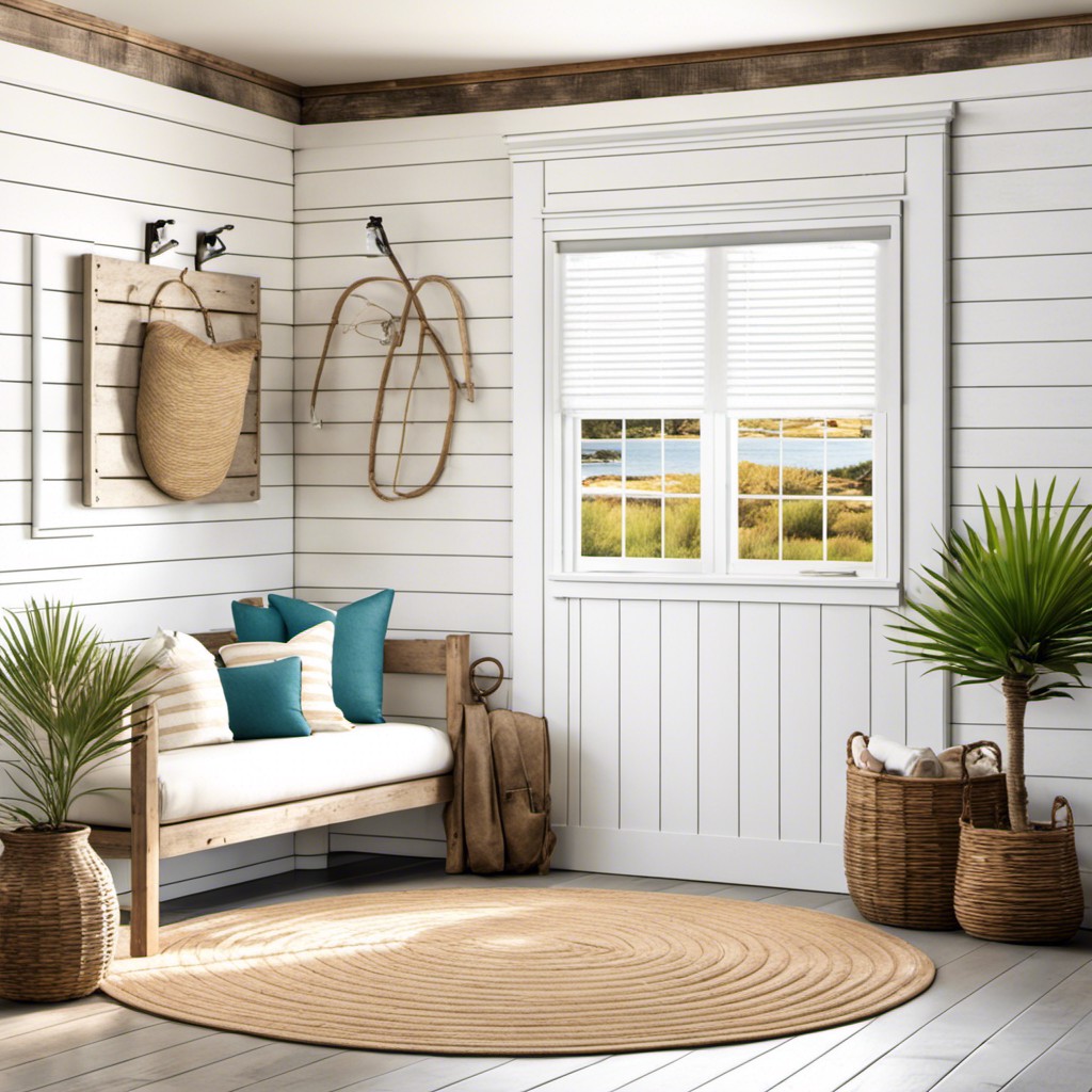 coastal white shiplap access