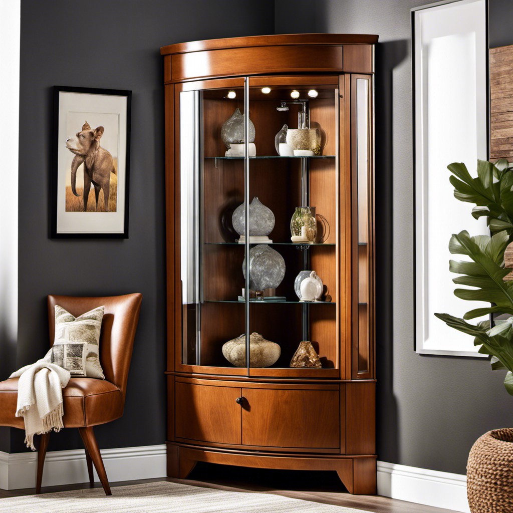 corner curio cabinet