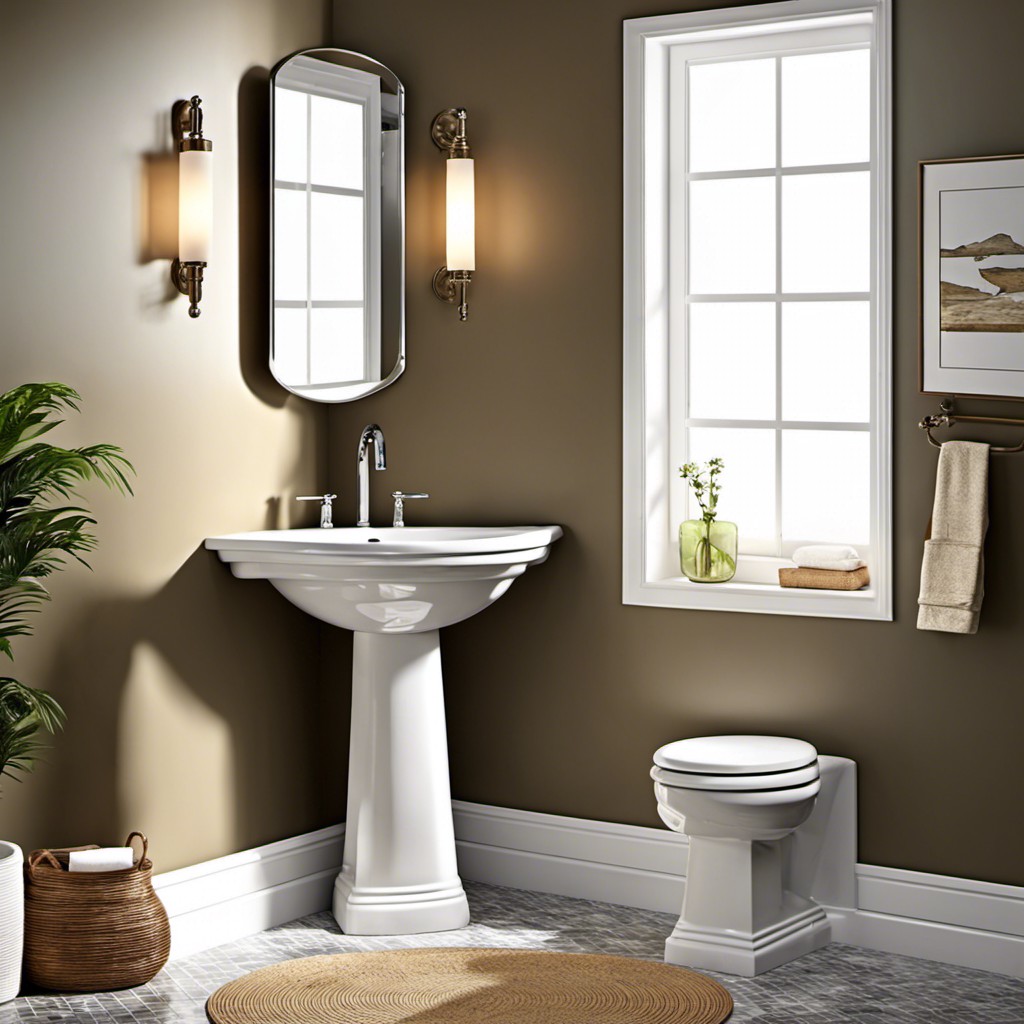 corner pedestal sink for bathrooms