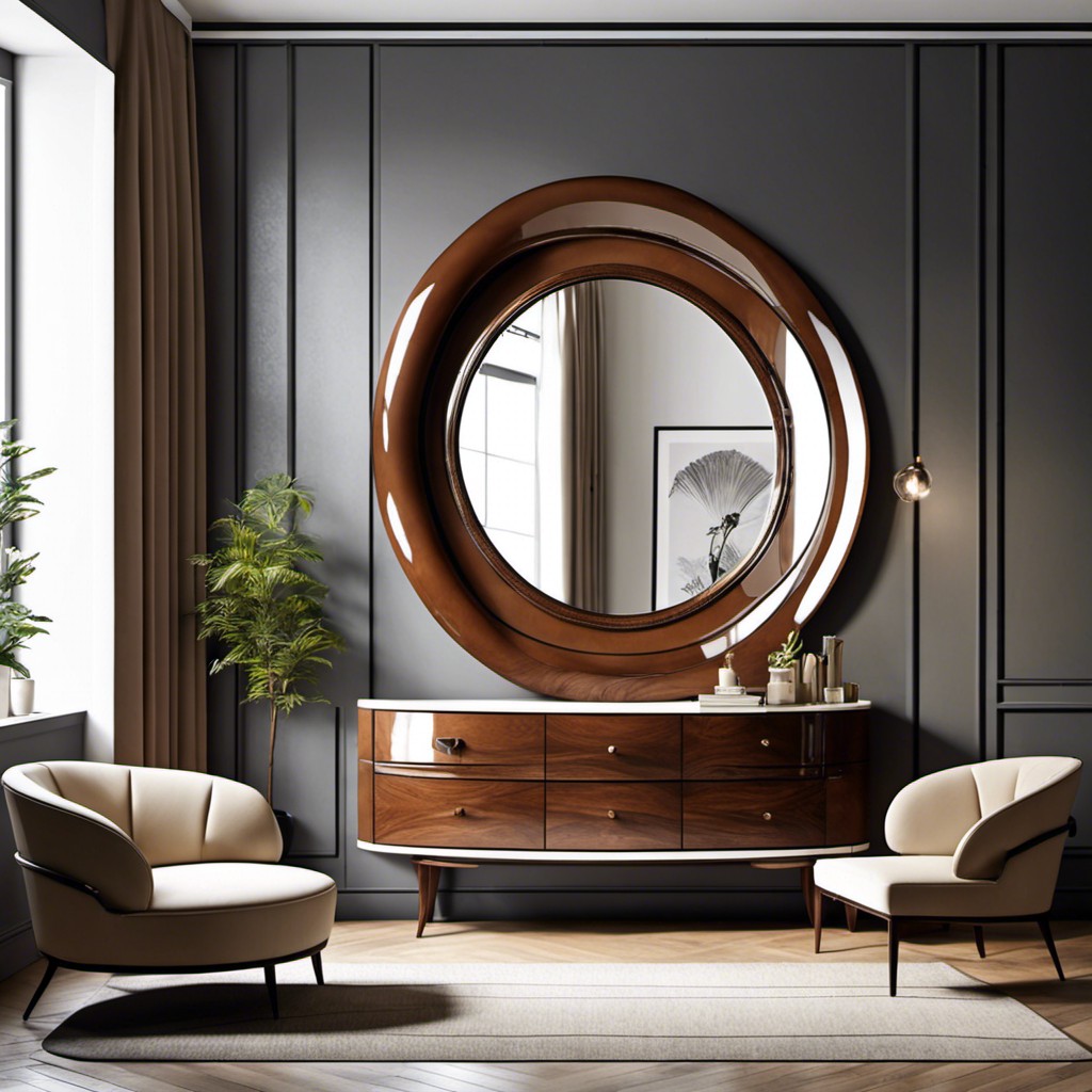 curved wall mirror