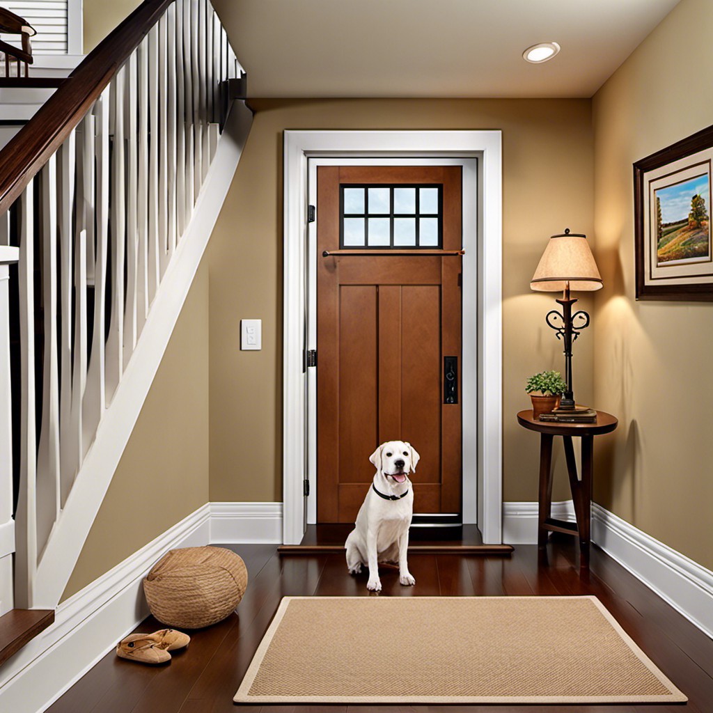 door with a built in pet entrance