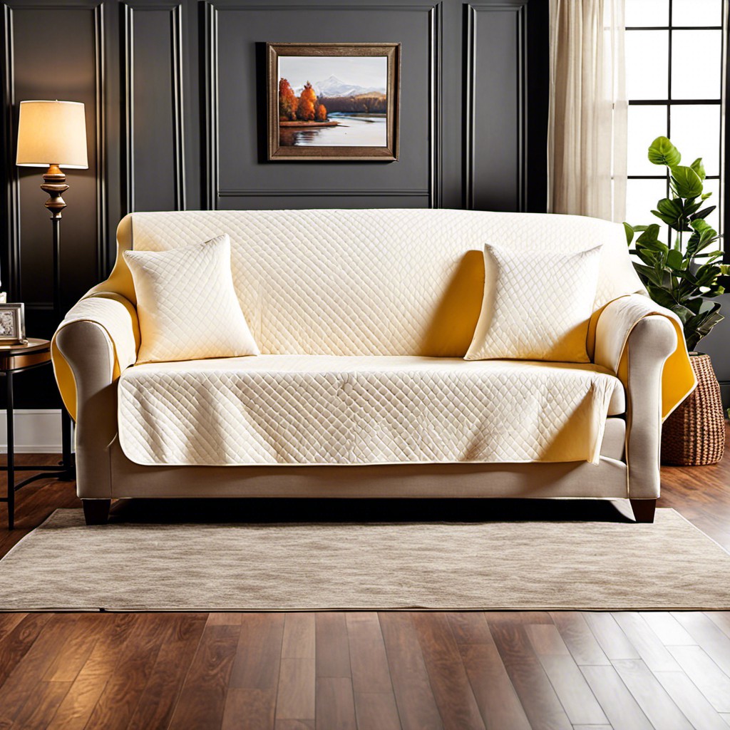 encasing in furniture protector slipcovers