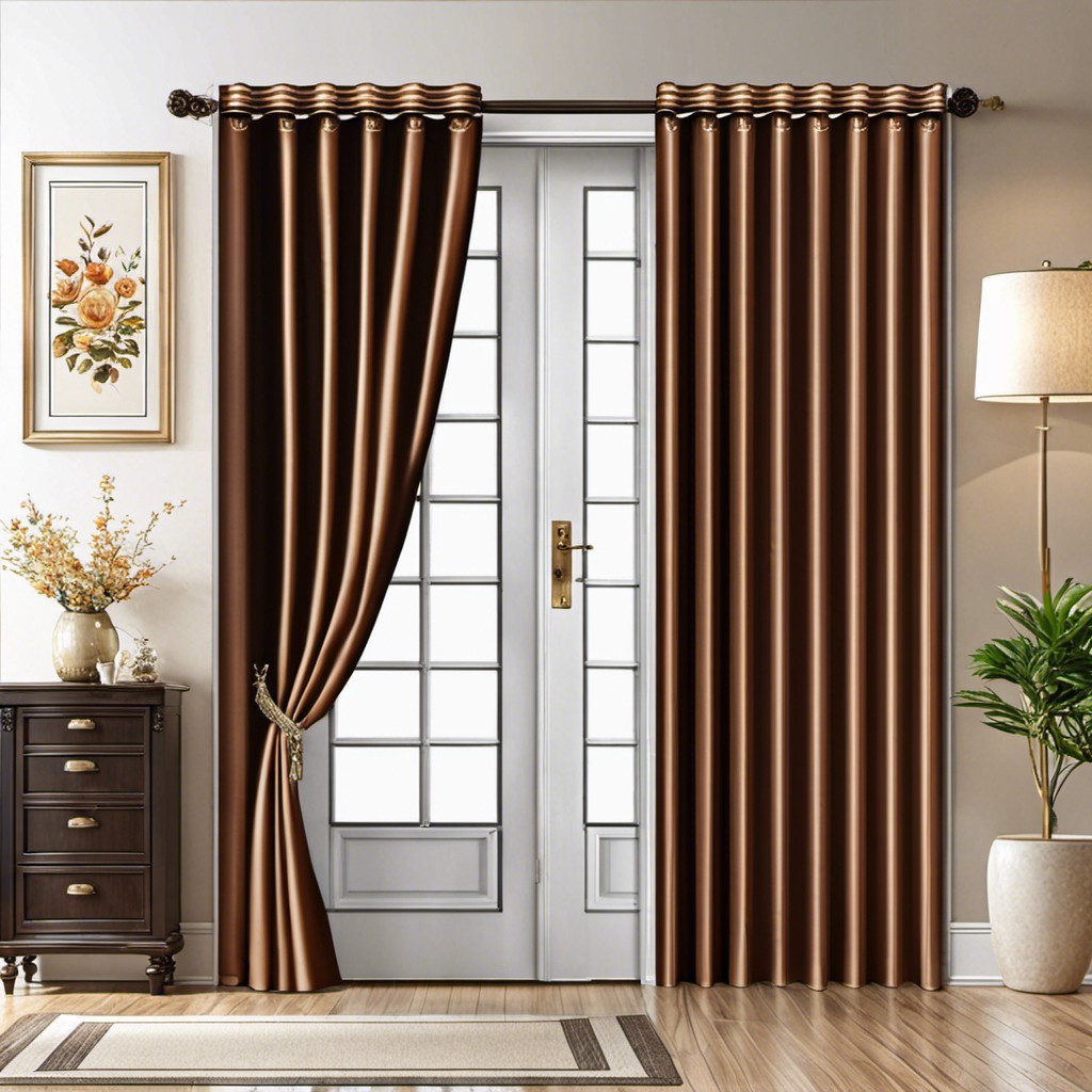 floor length curtain fabric door cover