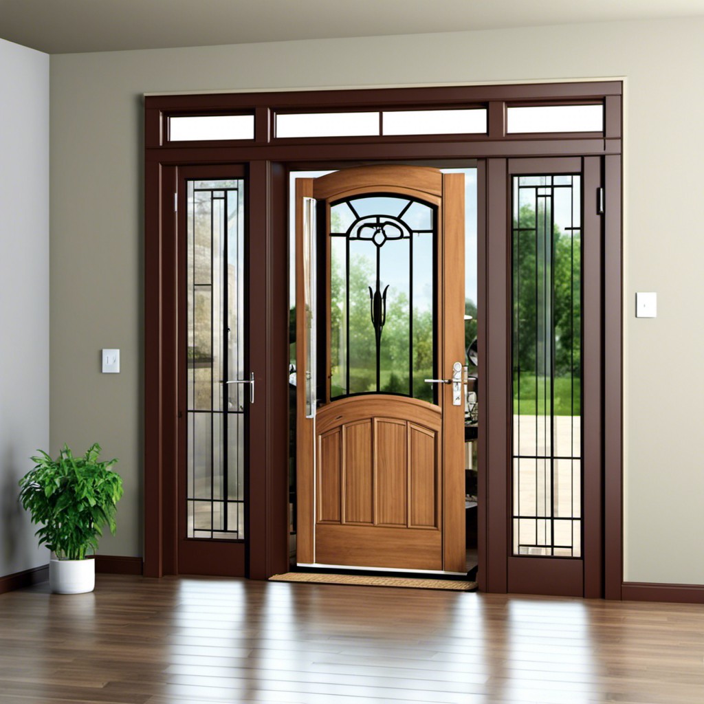 french door with glass panes