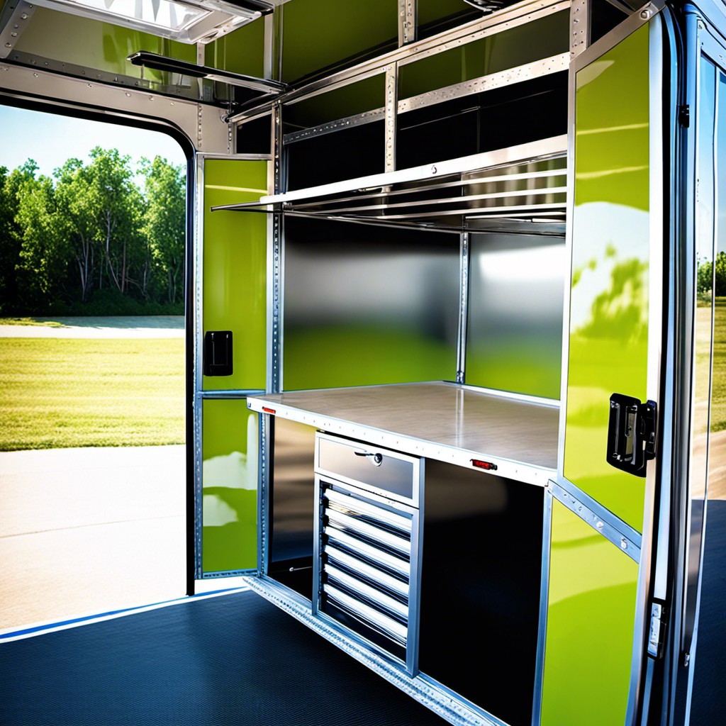 glass panel doors for display trailers