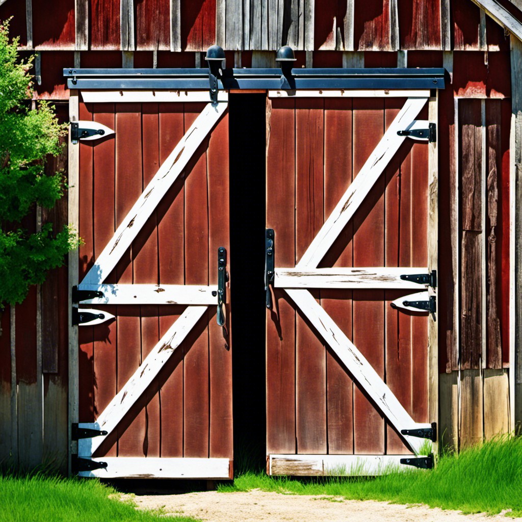 hang a vintage barn door