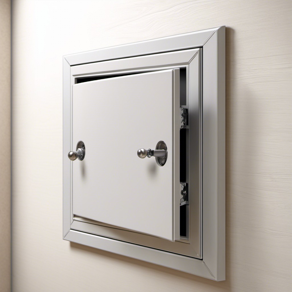 hinged access panel