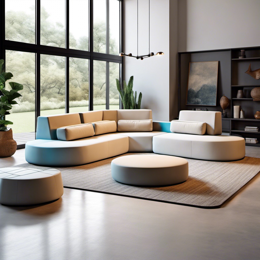 modular fiberglass couch set